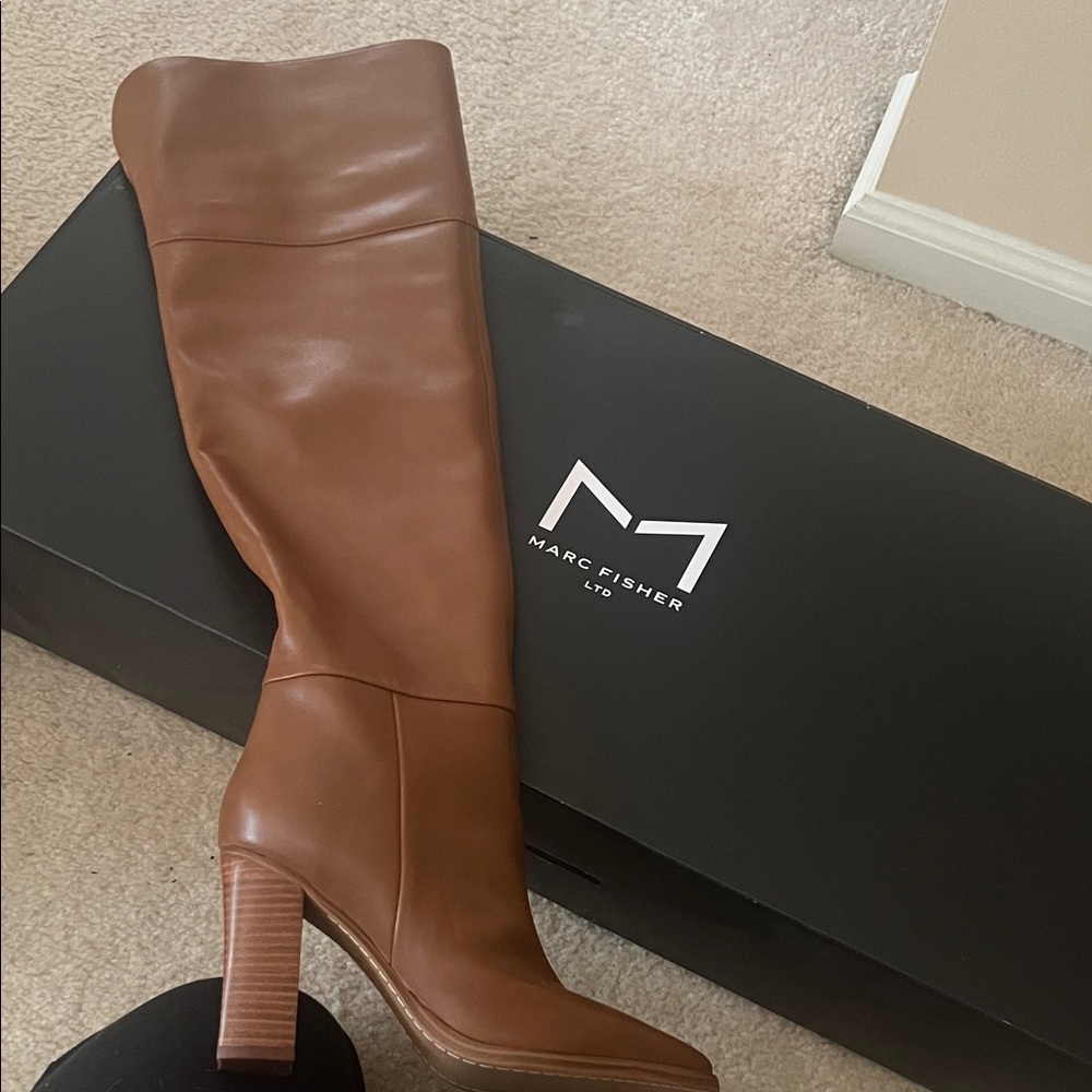 Marc Fisher Tan Over-the-Knee Boots